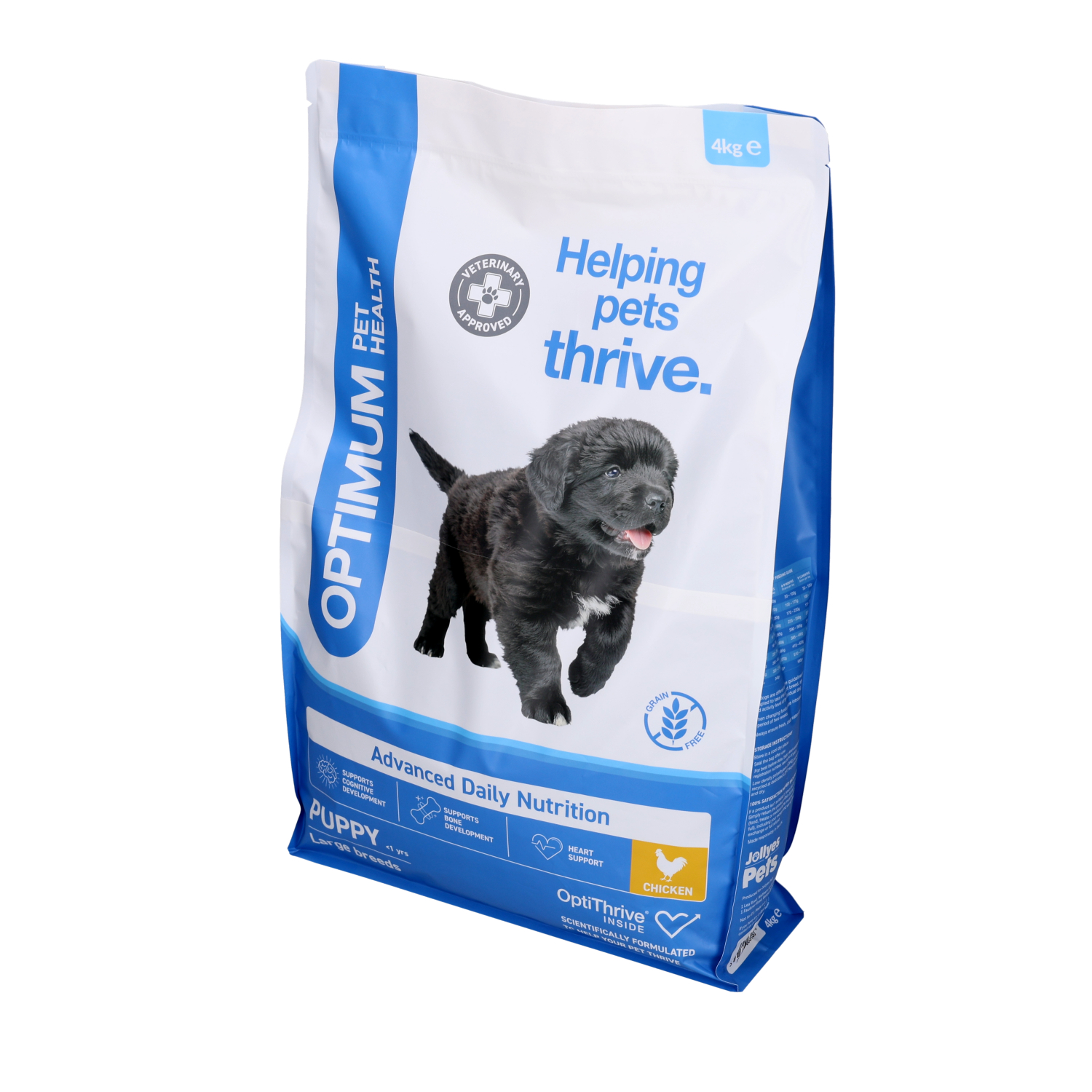 Optimum Pet Health Large Breed Puppy Dry Dog Food, 4kg