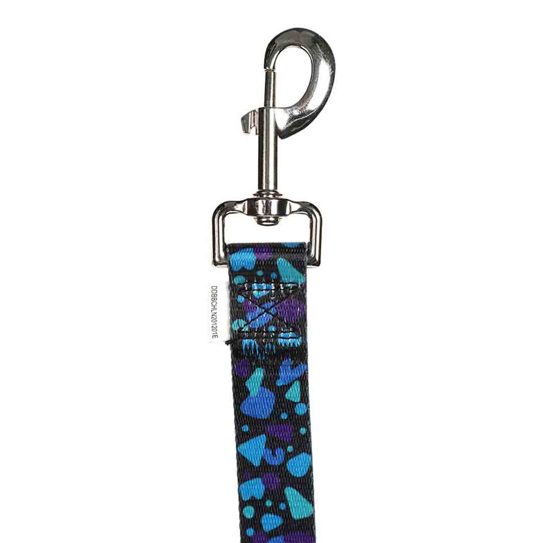 Doodlebone Bold Padded Dog Lead Electric Party 15mm