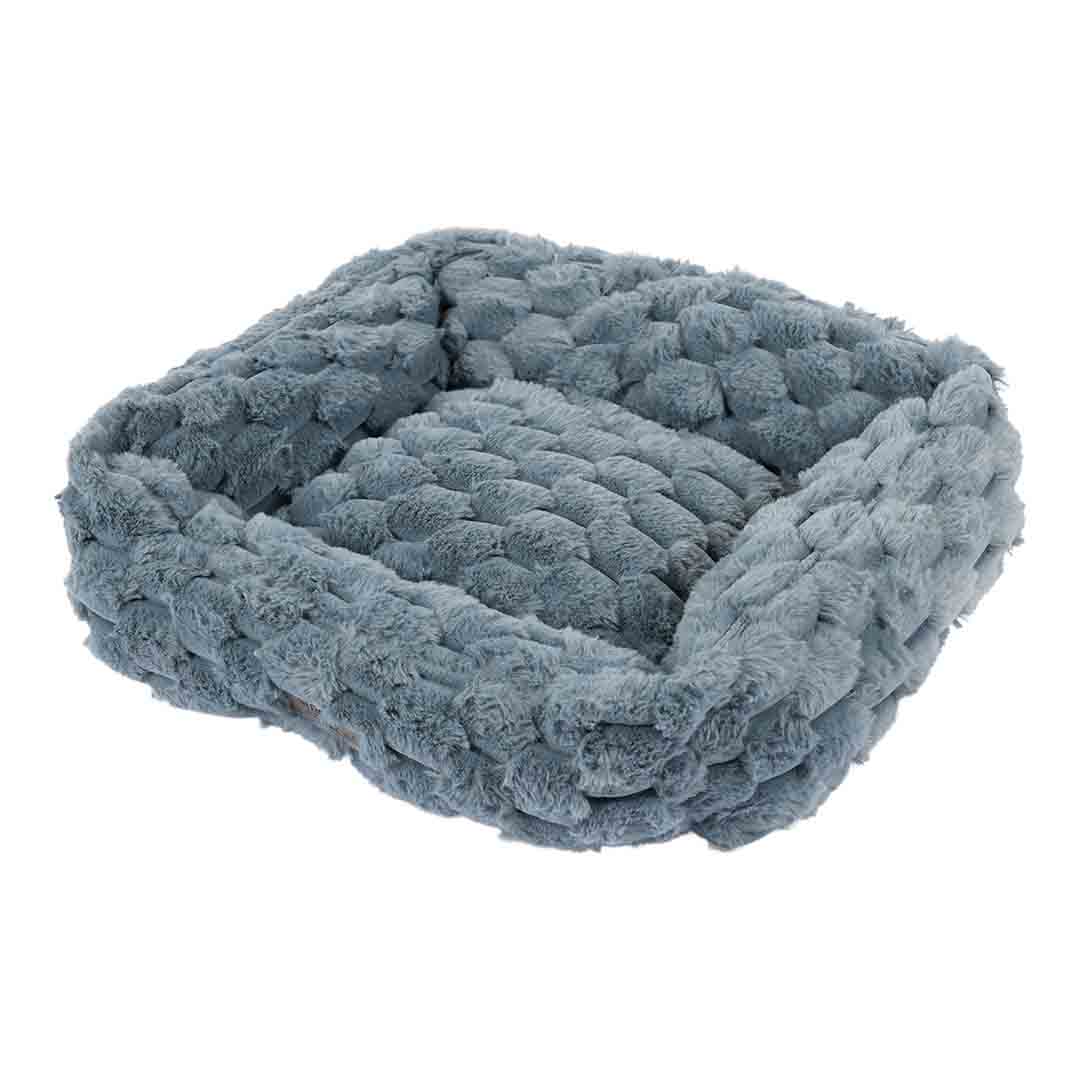 World of Pet Textured Square Pet Bed Small