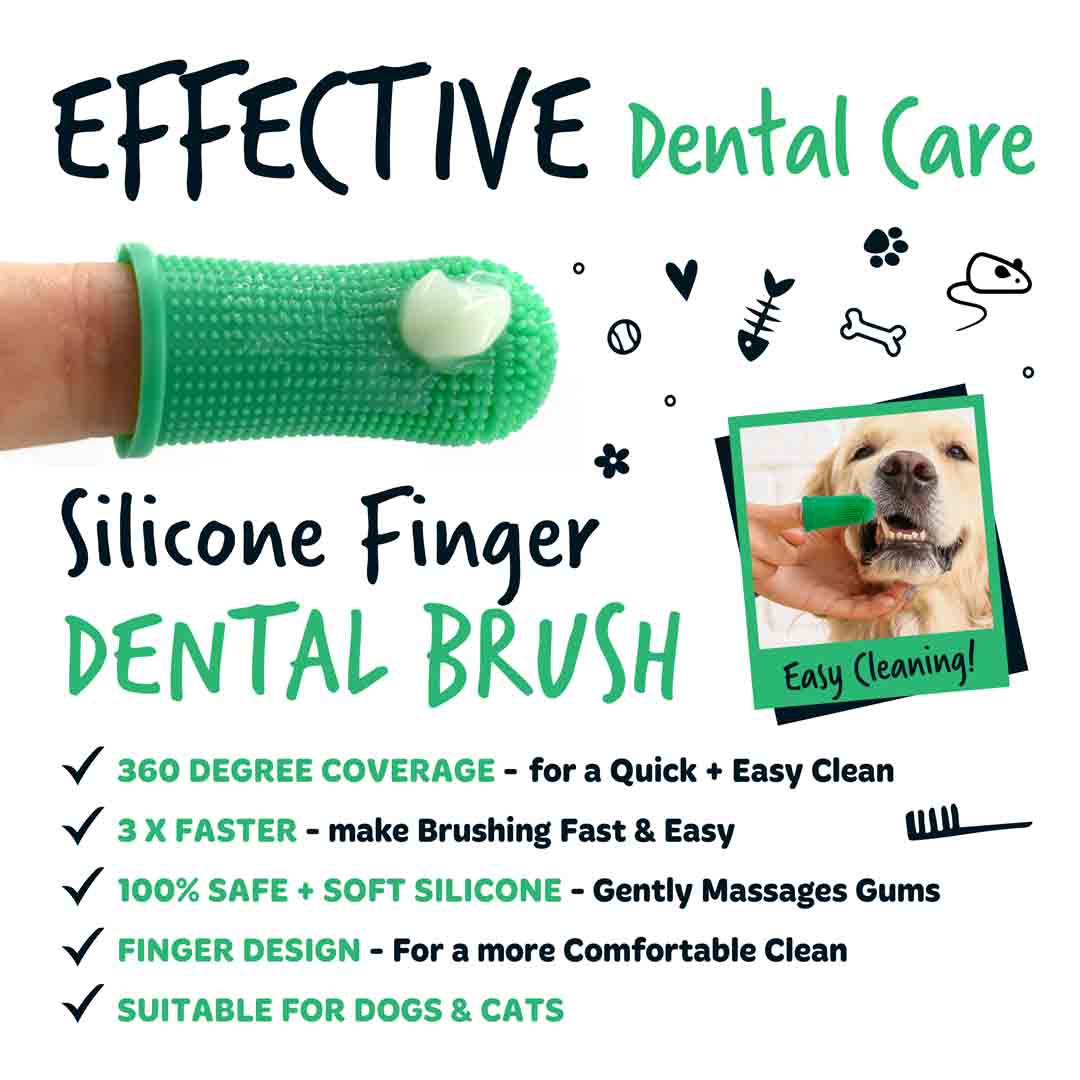 Bugalugs Dog Silicone Finger Dental Brush