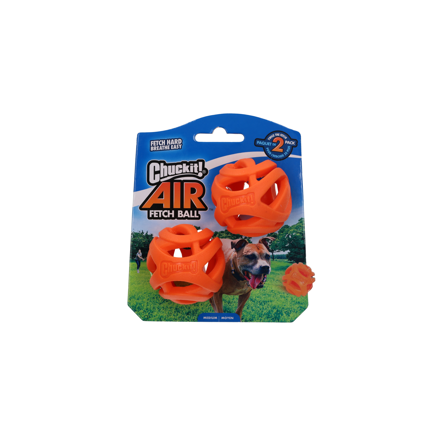 Chuckit! Medium Air Fetch Dog Ball Toy 2 Pack