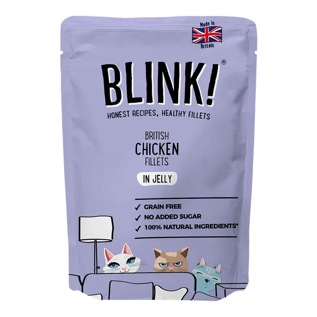 Blink Wet Cat Food Chicken & Duck Fillets in Jelly 85g Pouch
