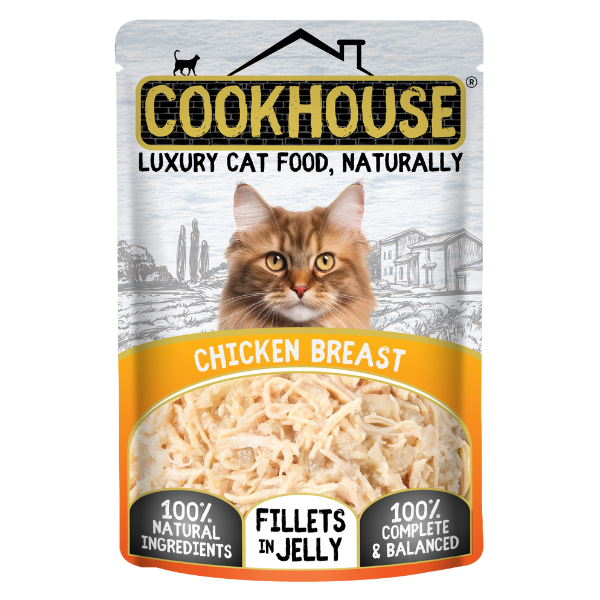 Cookhouse Luxury Complete Cat Food Chicken Breast Fillets in Jelly 70g