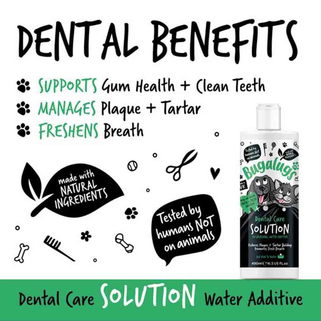 Bugalugs Dog & Cat Dental Care Water Additive 490ml