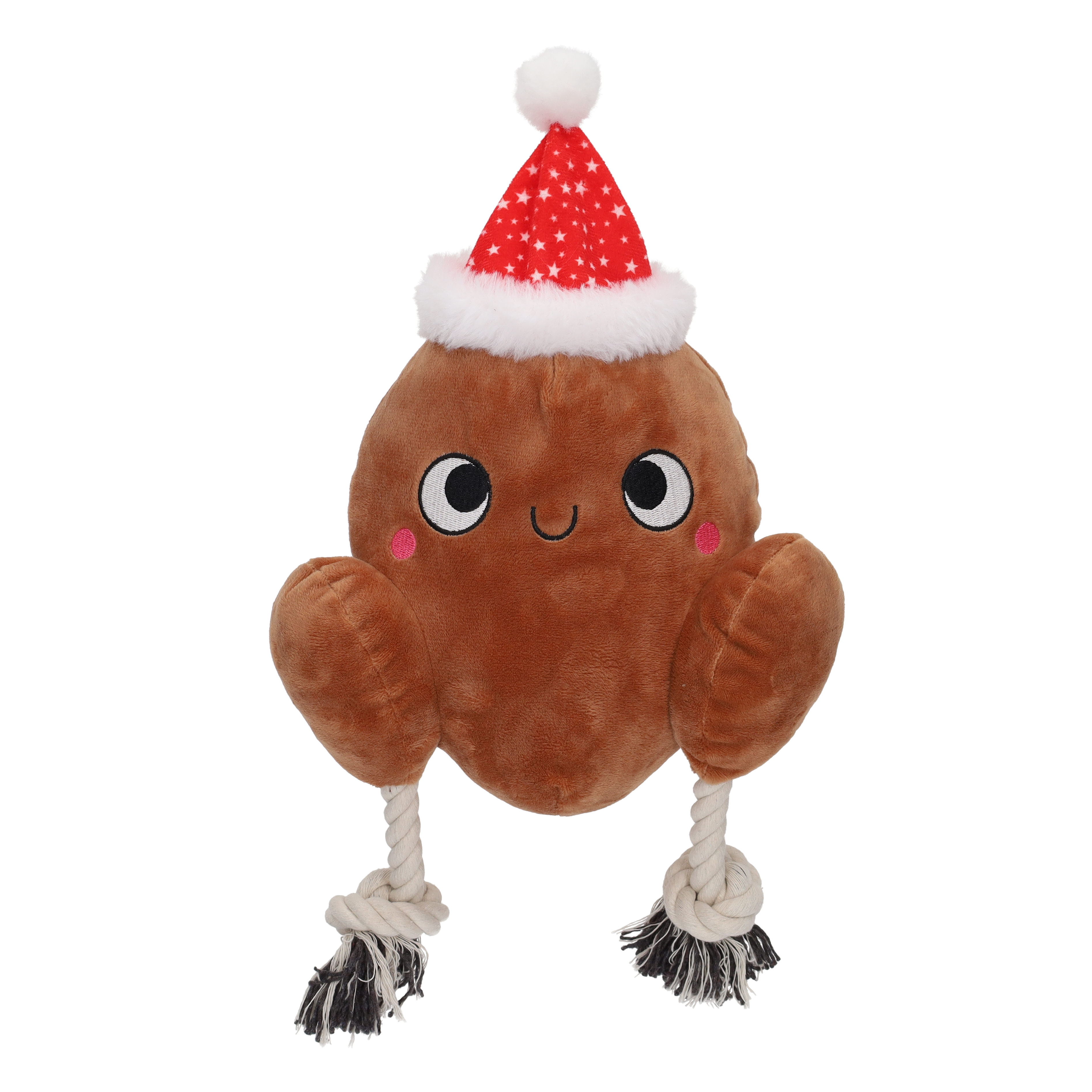 Smart Choice Squeaky Crinkle Plush Turkey Dog Toy