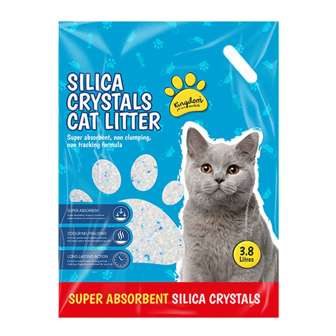 Kingdom Silica Crystals Non-Clumping Cat Litter 3.8ltr