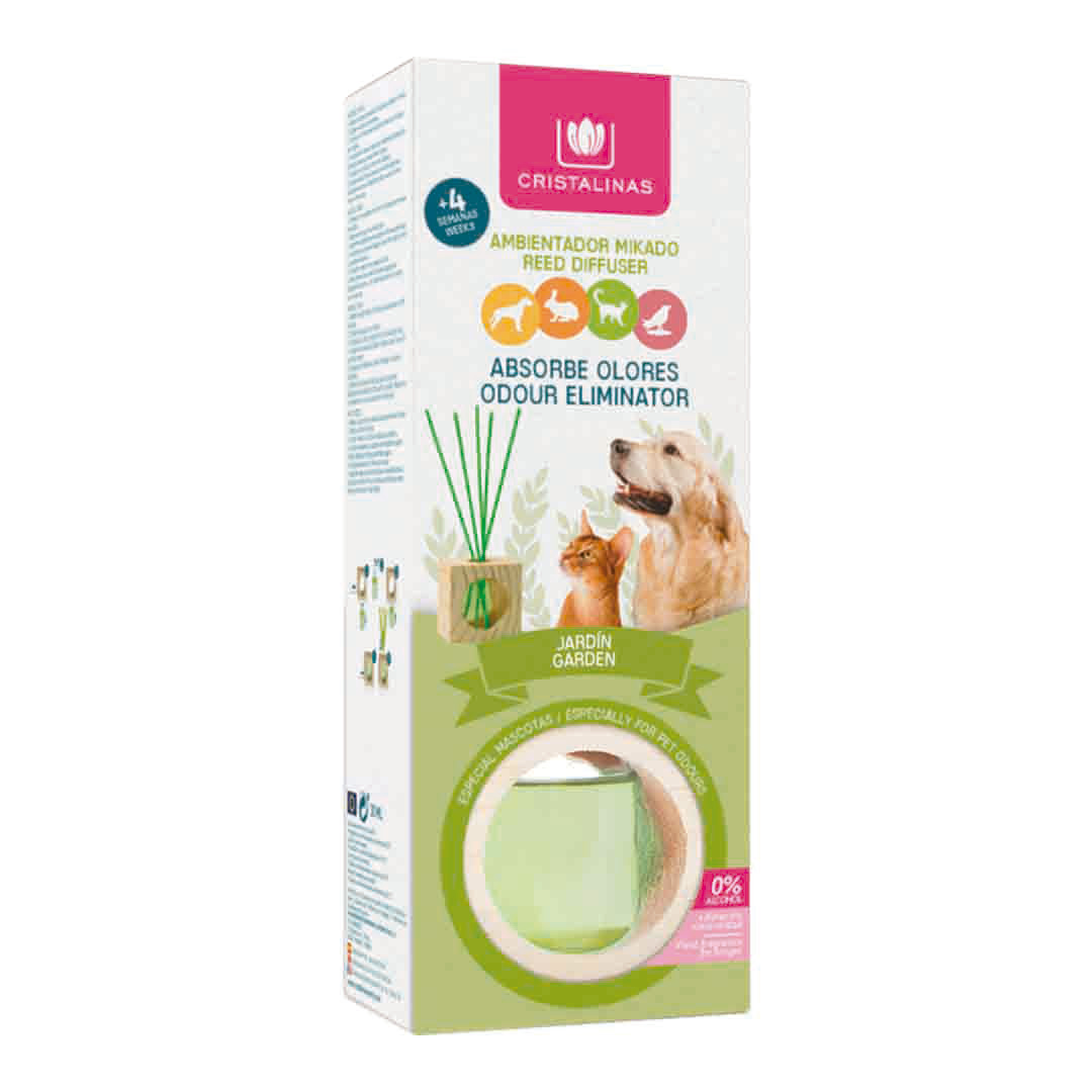 Cristalinas Pet Odour Eliminating Garden Reed Diffuser 30ml