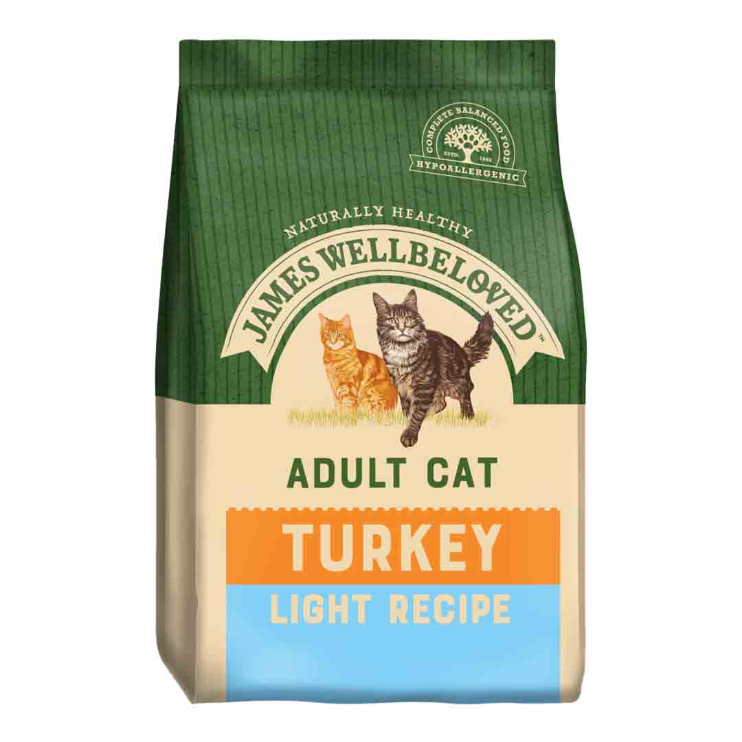 James Wellbeloved Adult Dry Cat Food, Light Recipe, Turkey 1.5kg