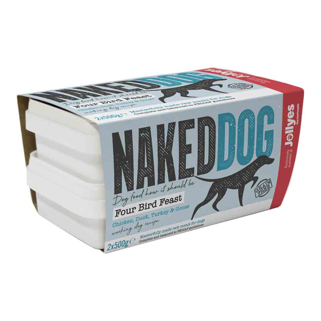 NAKED Dog Raw Dog Food Four Bird Roast 2x500g