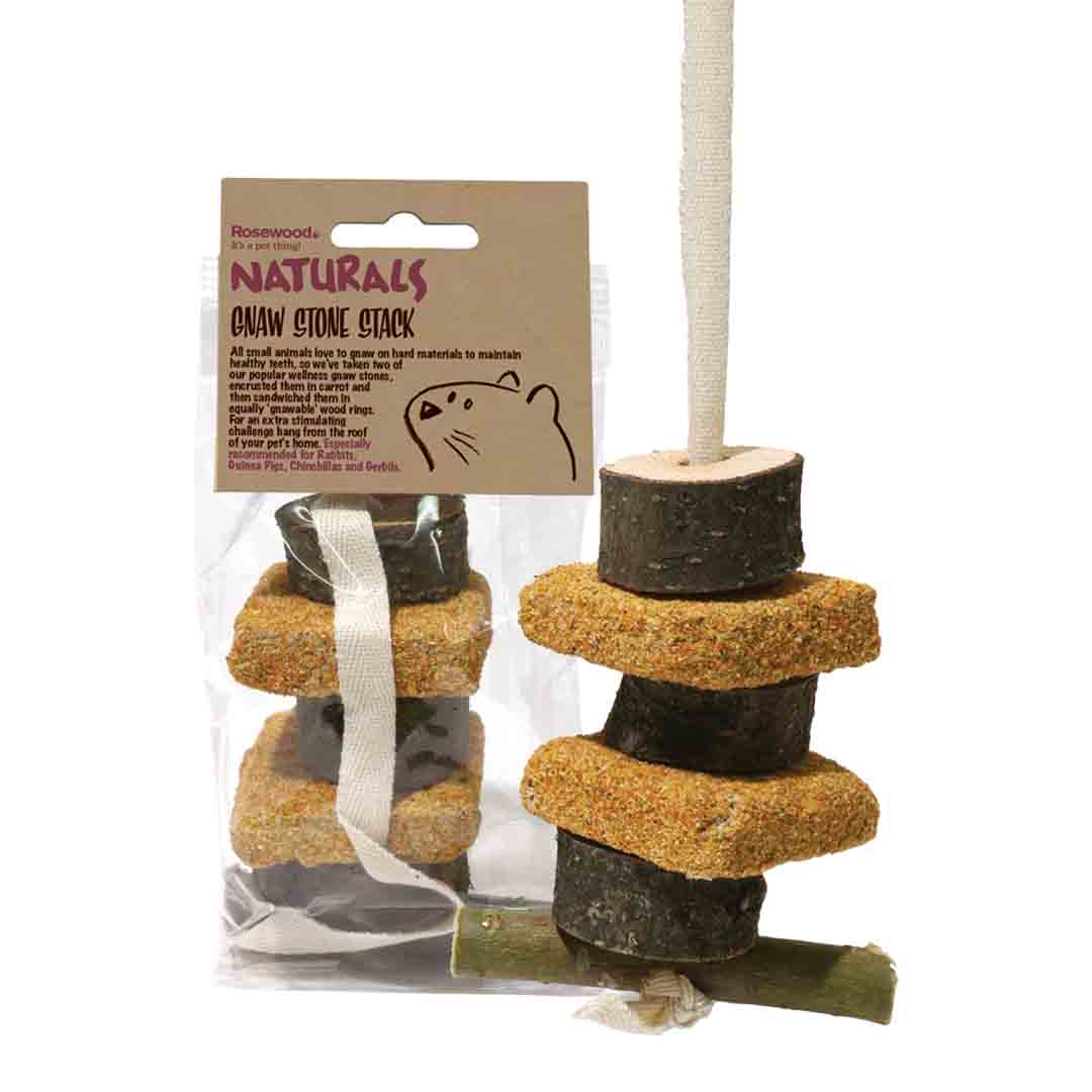 Rosewood Gnaw Stone Stack, Rabbit Treats, 150g