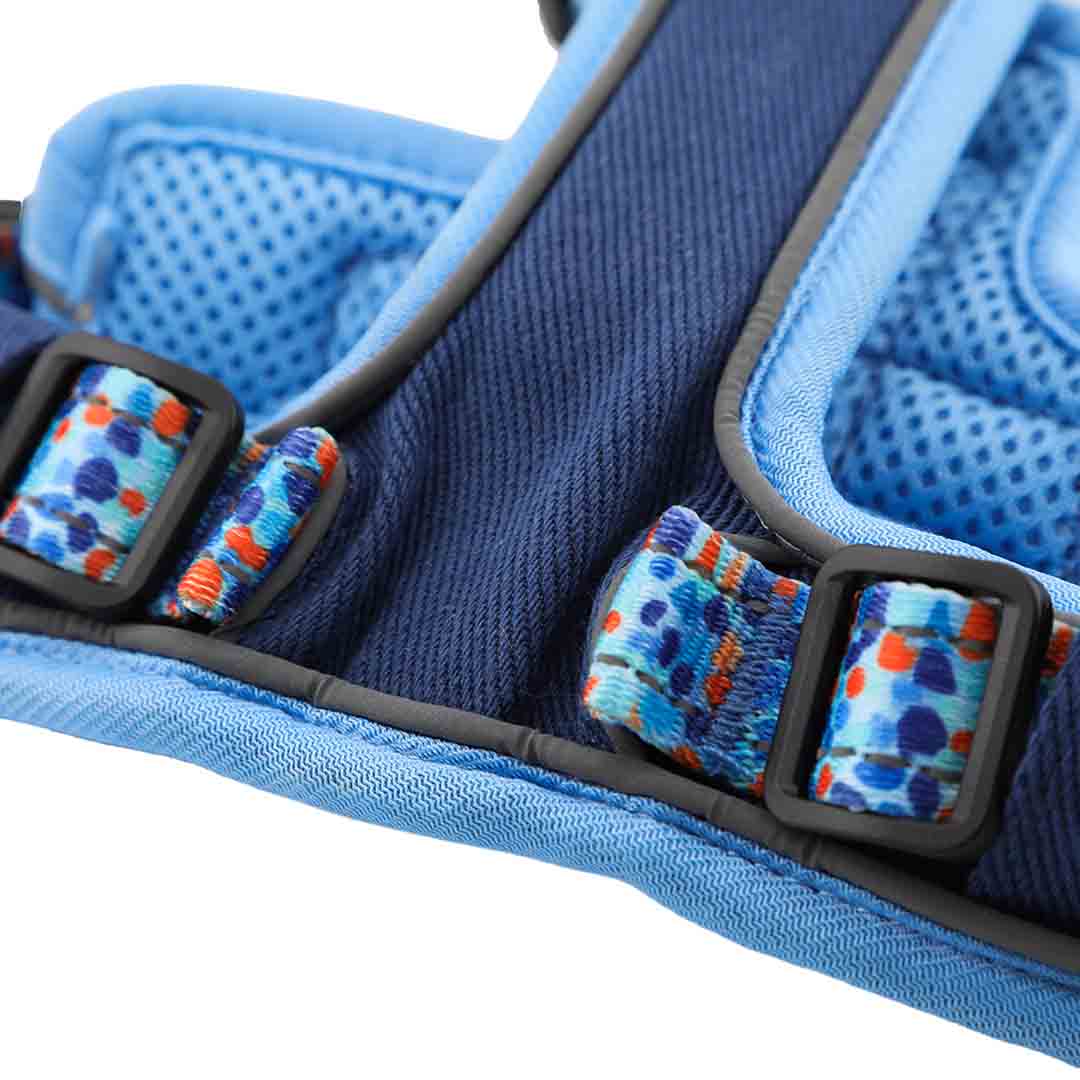 Doodlebone 'With Me' Dog Harness Blue 9-11