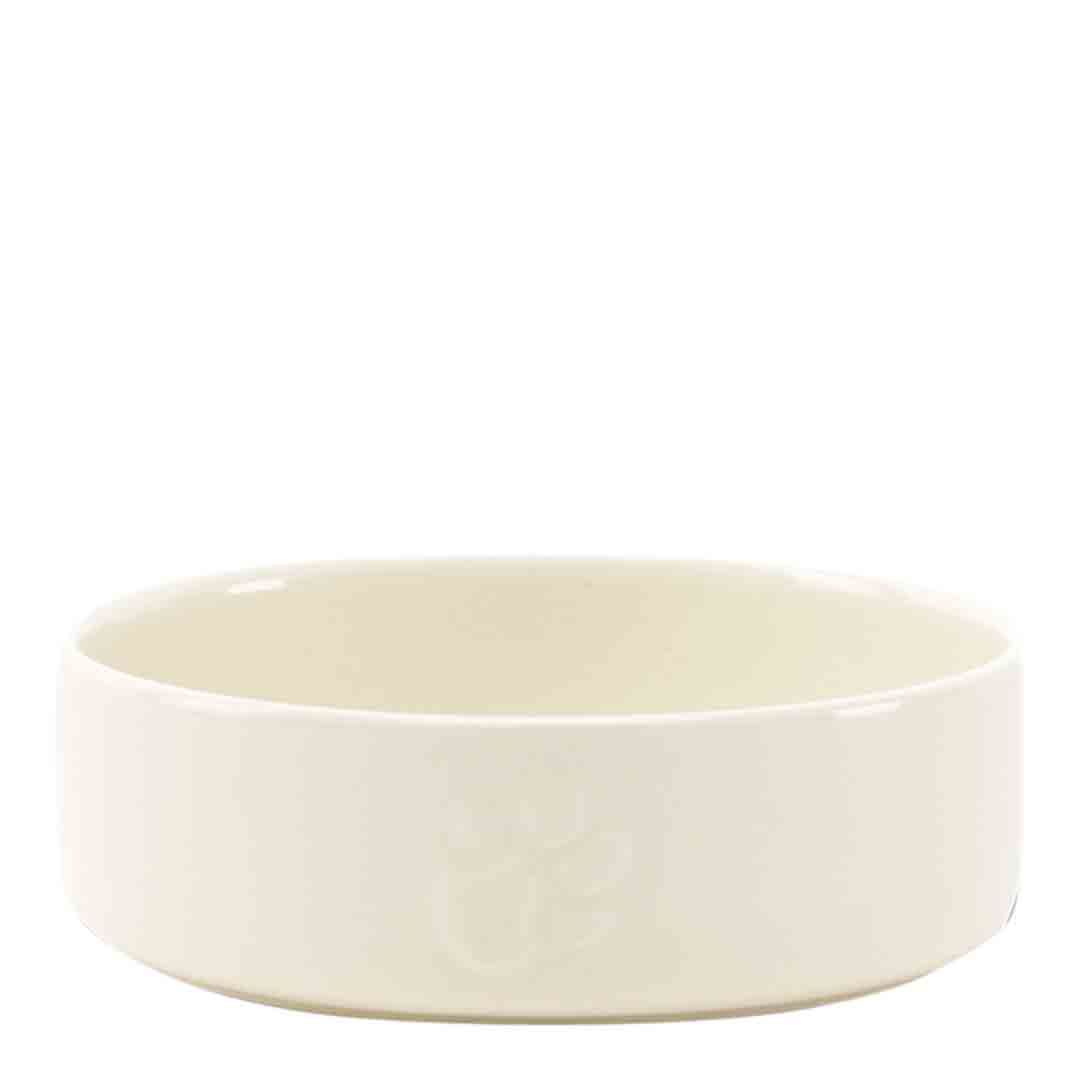Scruffs Icon Food Bowl, Cream, 15Cm