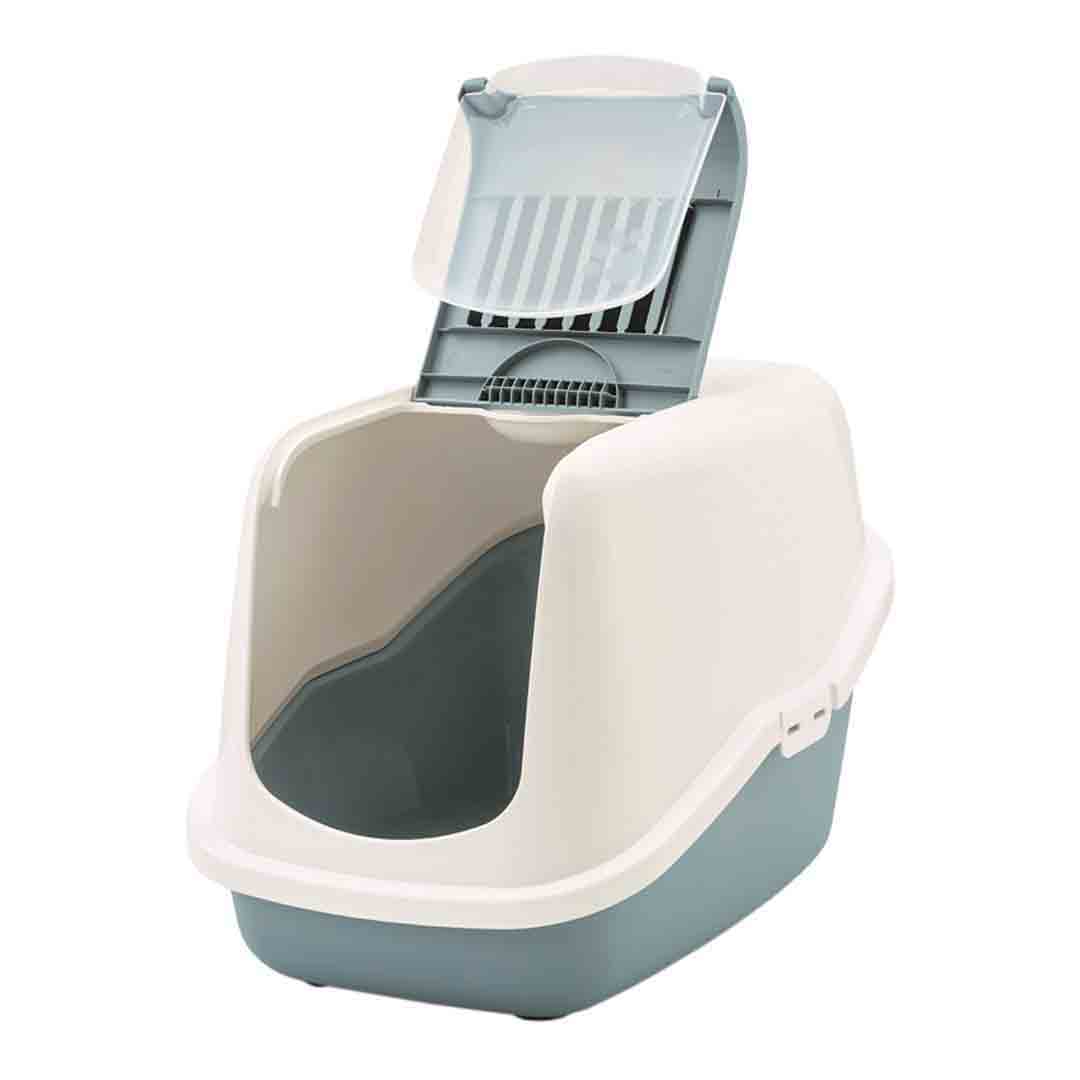 Savic Nestor Cat Toilet Home White & Blue