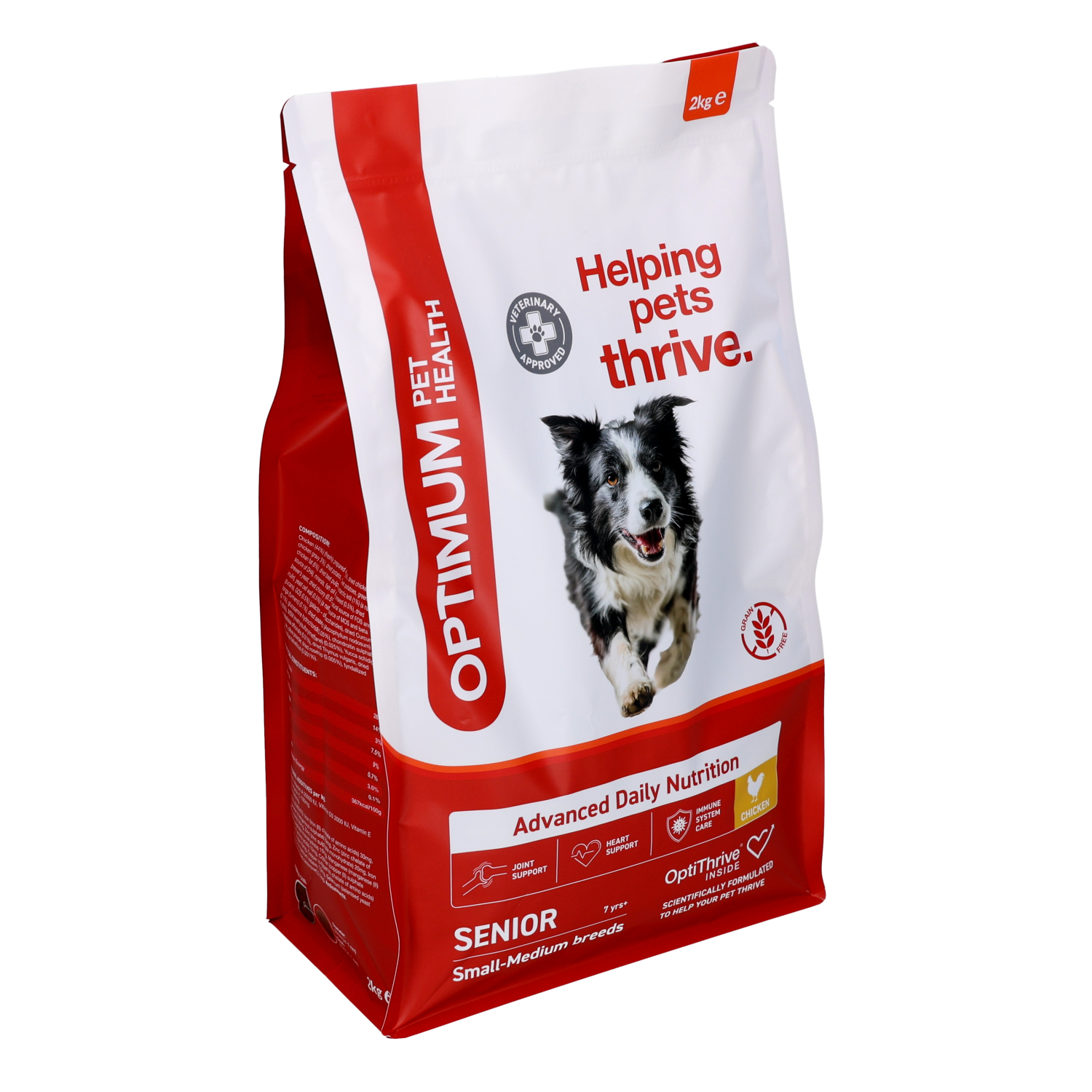 Optimum Pet Health Small-Medium Breed Senior Dry Dog Food, 2kg