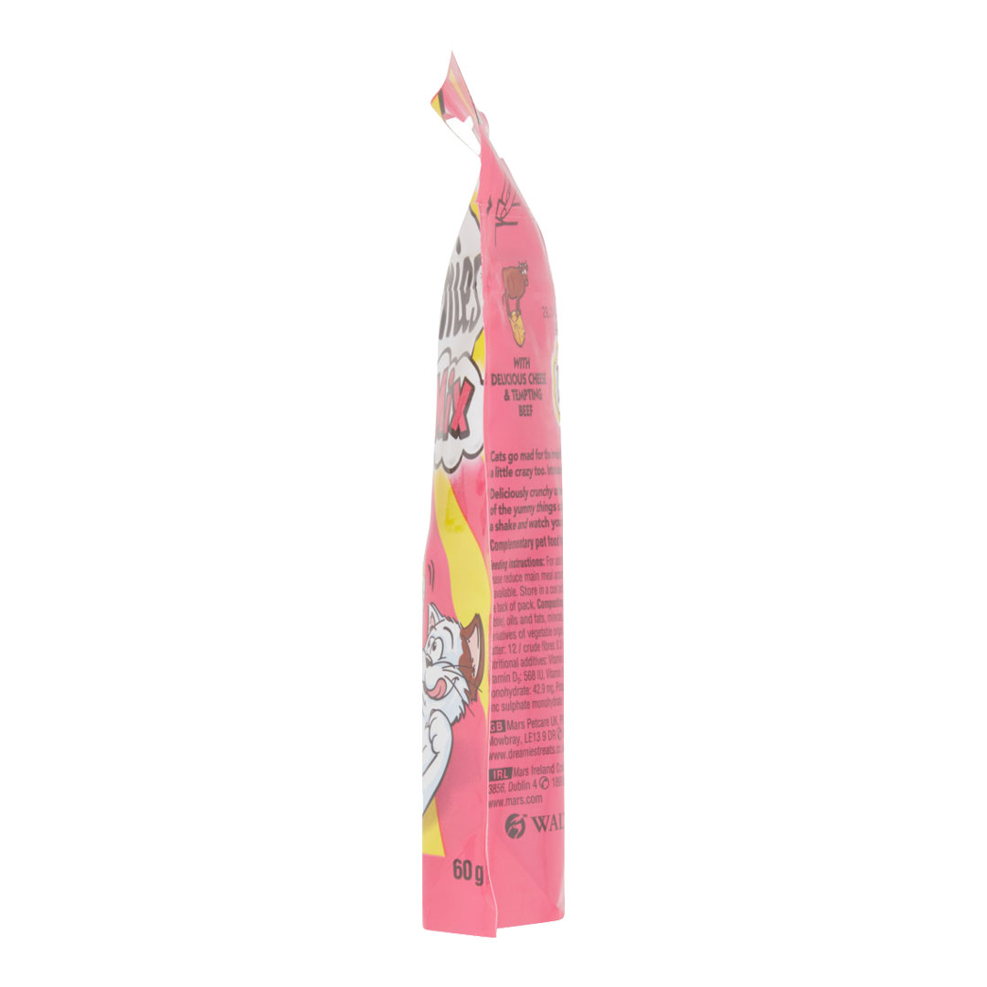 Dreamies Mix with Delicious Cheese and Tempting Beef 60g