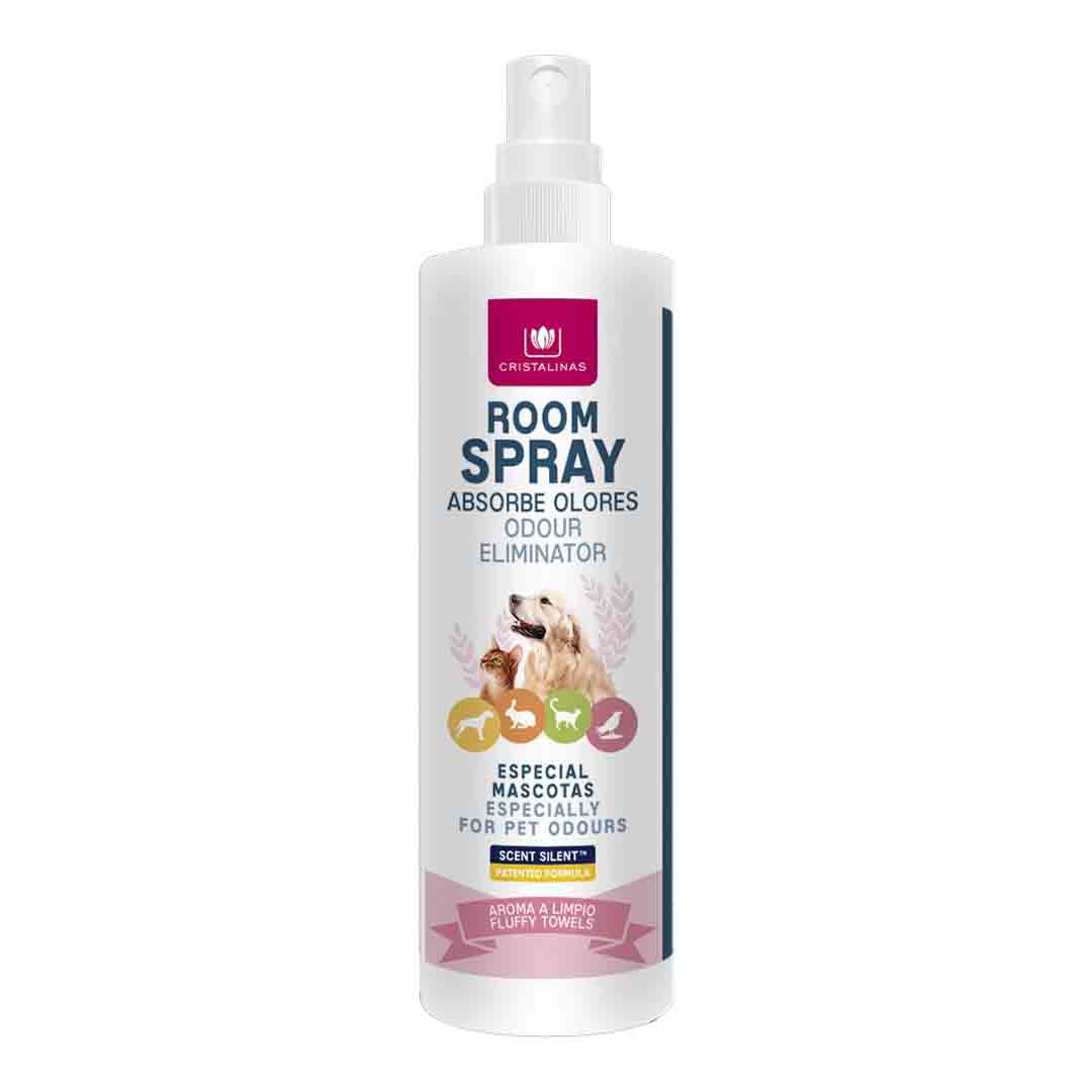 Cristalinas Pet Odour Eliminating spray, Fluffy Towels, 100ml
