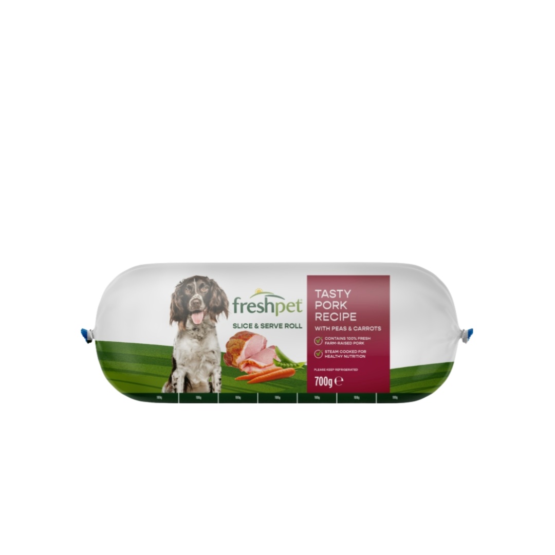Freshpet Tasty Pork Recipe With Peas & Carrots Fresh Dog Food Roll 700g