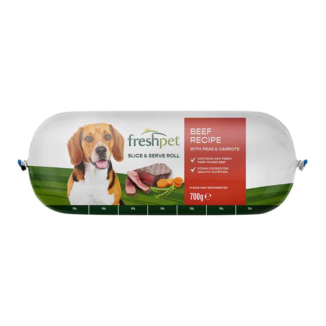 Freshpet Beef Recipe With Peas & Carrots Fresh Dog Food Roll 700g