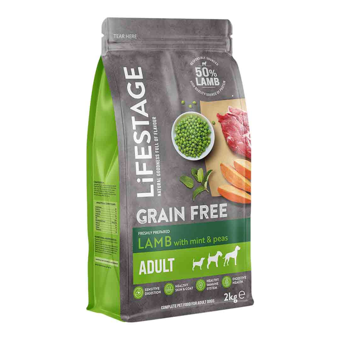 Lifestage Grain Free Adult Dog Food Lamb & Potato 2kg