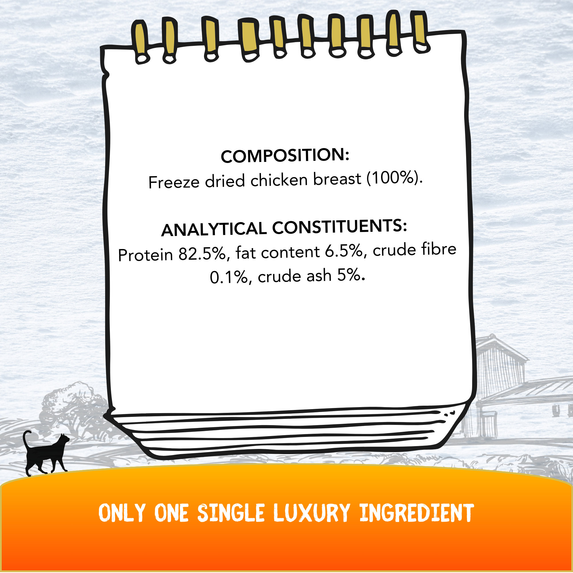 Cookhouse Luxury Cat Treats 100% Chicken Breast 10g