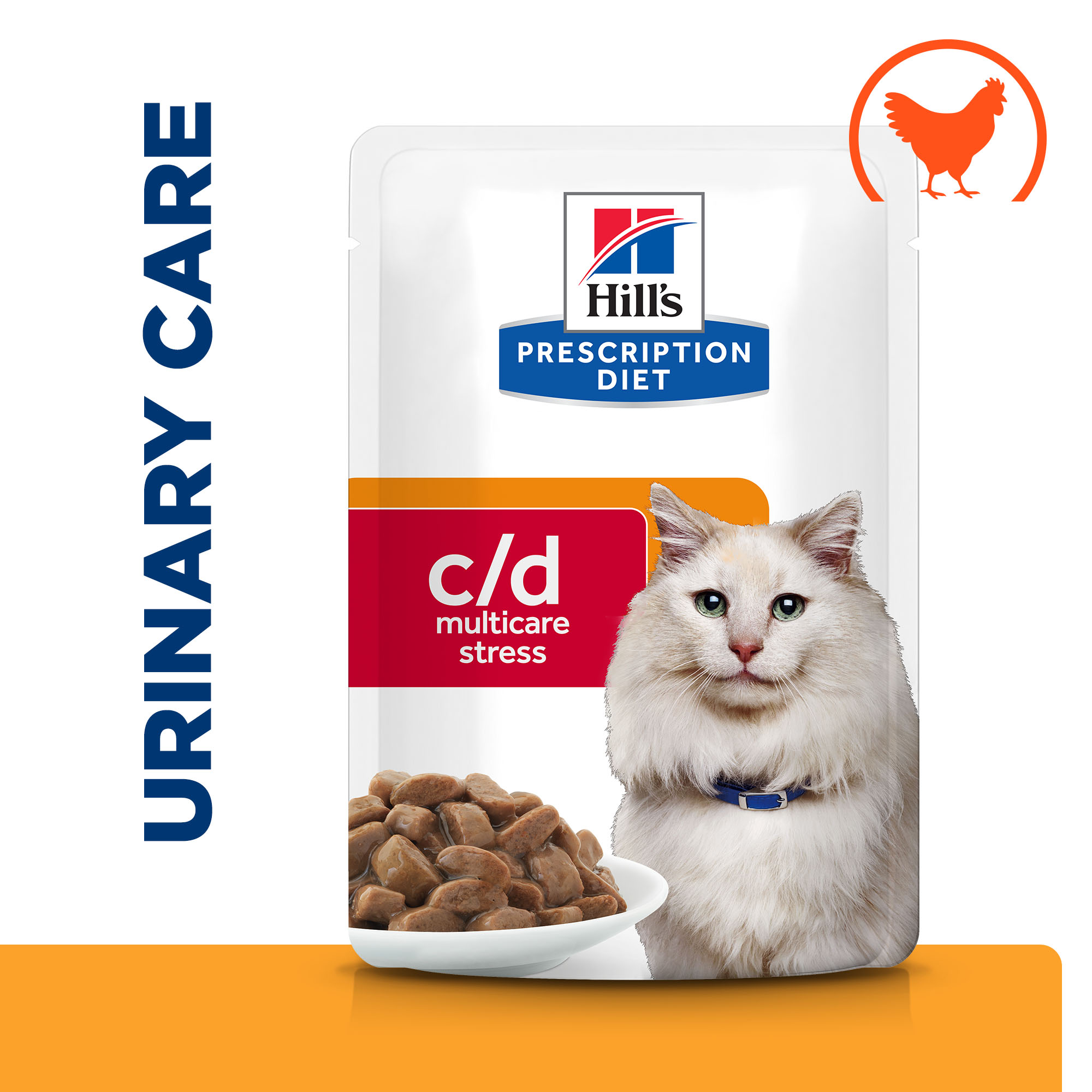 Hill'S Prescription Diet C/D Multicare Stress Urinary Cat Wet Food With Chicken 12X85g