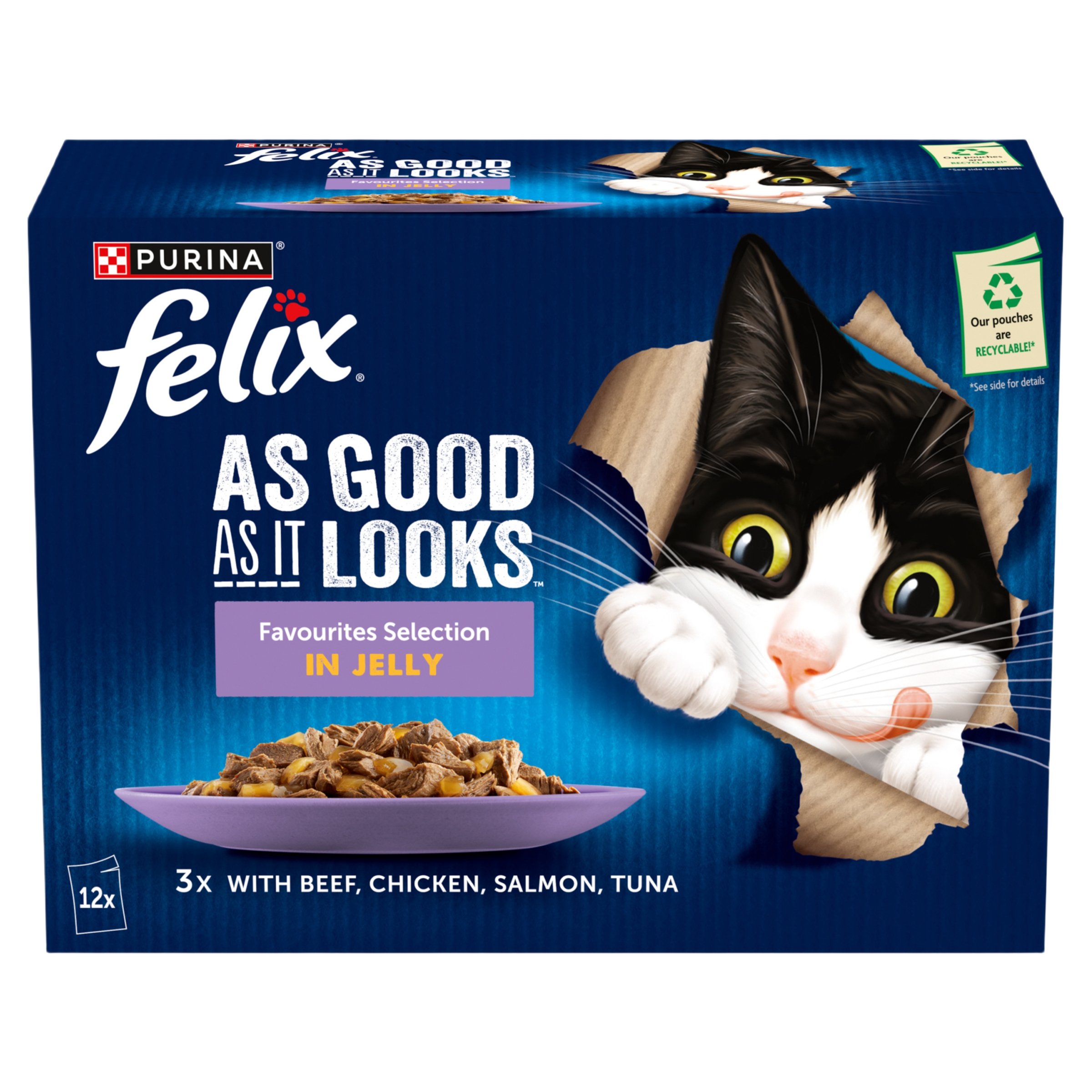 Felix As Good As it Looks Favourites Selection Wet Cat Food 12x85g