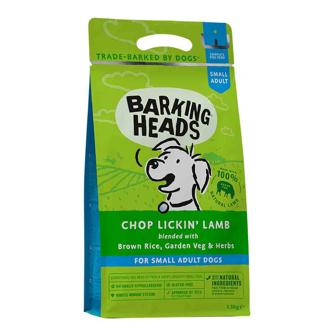 Barking Heads Small Breed Chop Lickin Lamb Dog Food 1.5kg