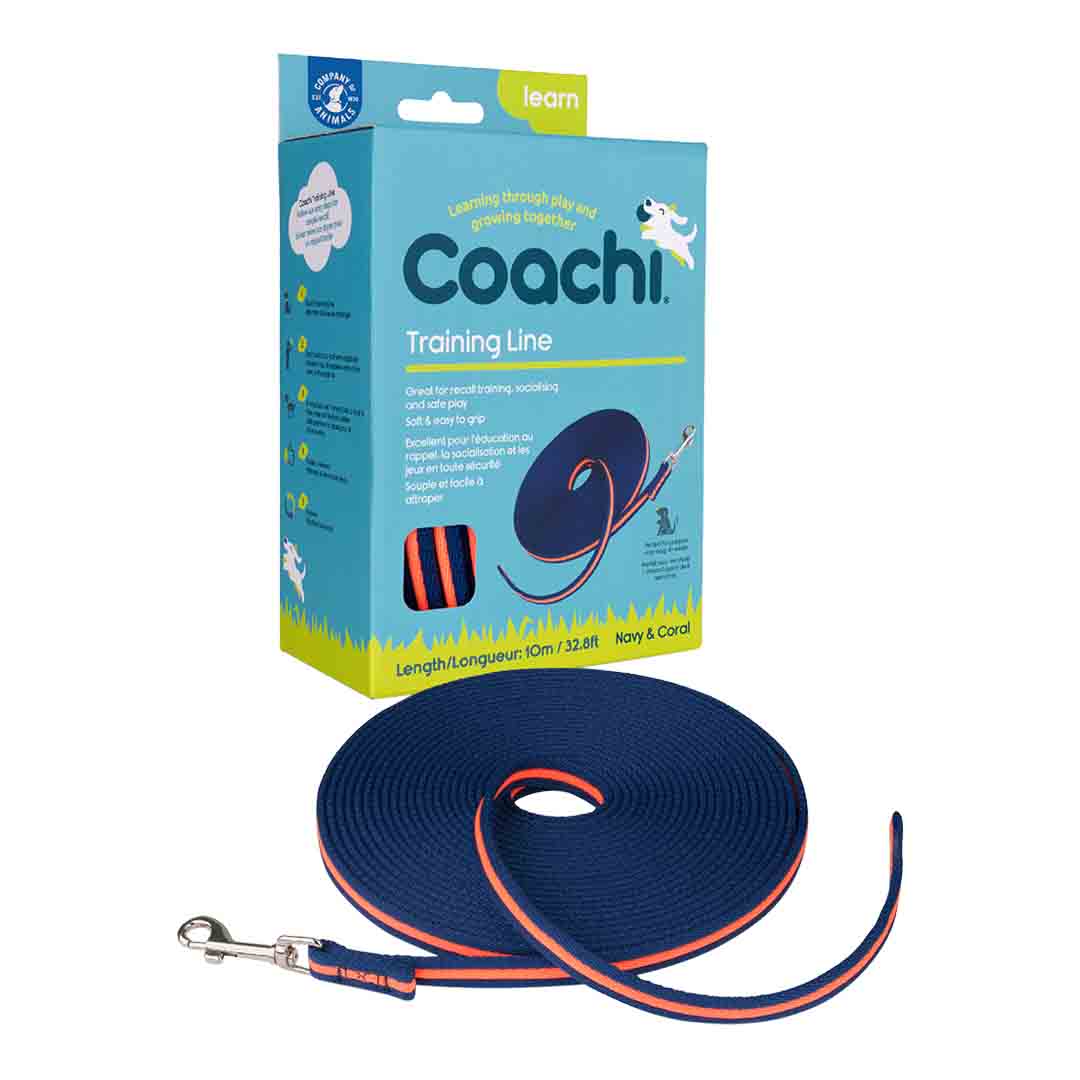 Coachi Training Line Navy & Coral 10m