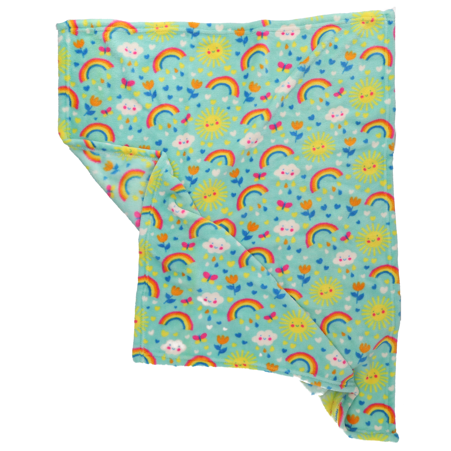 Rufus & Rosie Rainbow Puppy Blanket 90x70cm