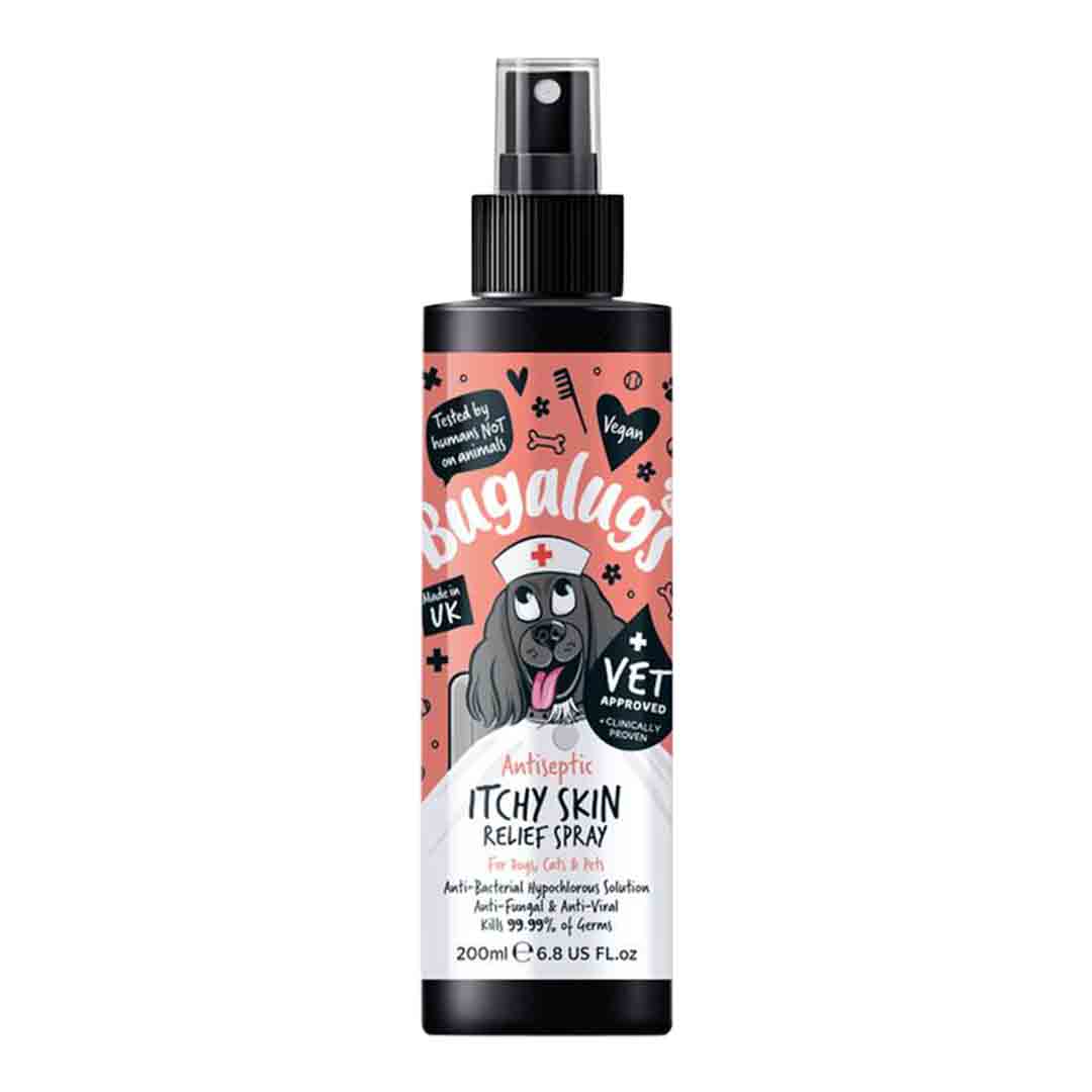 Bugalugs Dog, Cat & Small Animal Relief Spray for Itchy Skin 200ml