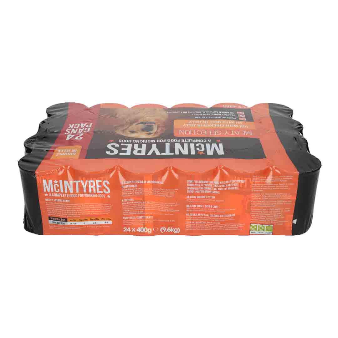 Mcintyres Meaty Selection Wet Dog Food 24x400g