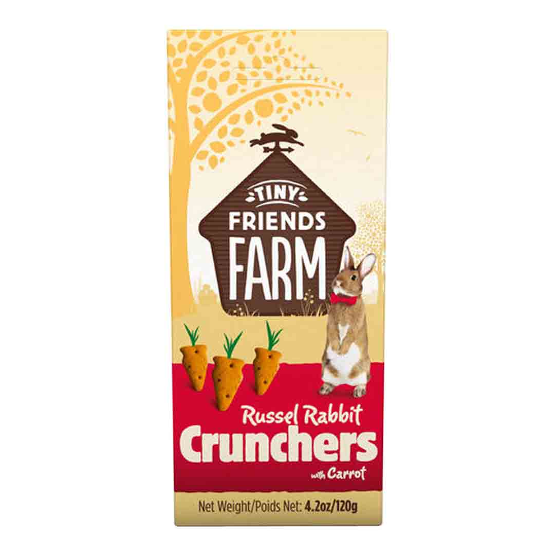 Tiny Friends Farm Russel Rabbit Crunchers, 120g