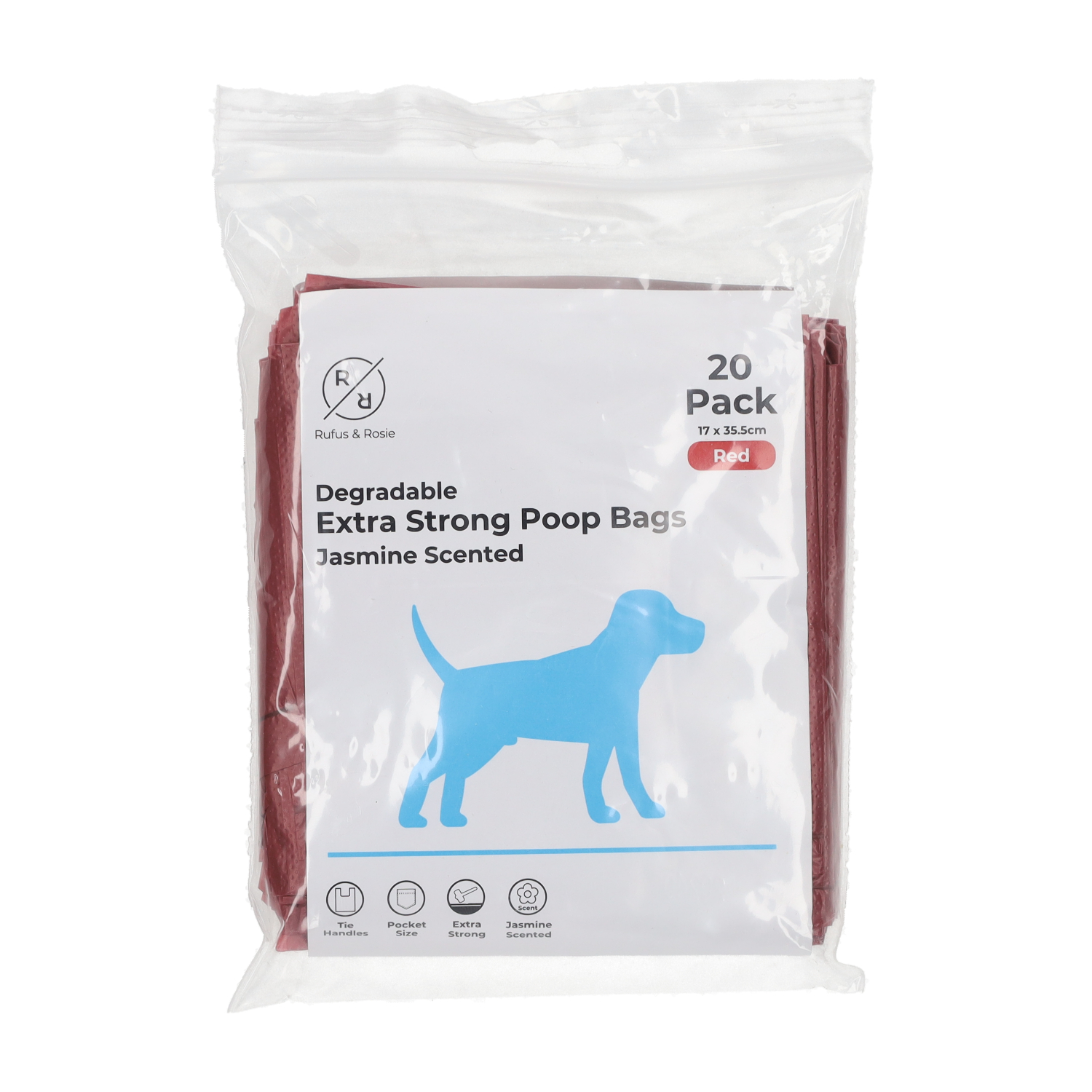 Rufus & Rosie Extra Strong Poop Bags, Large