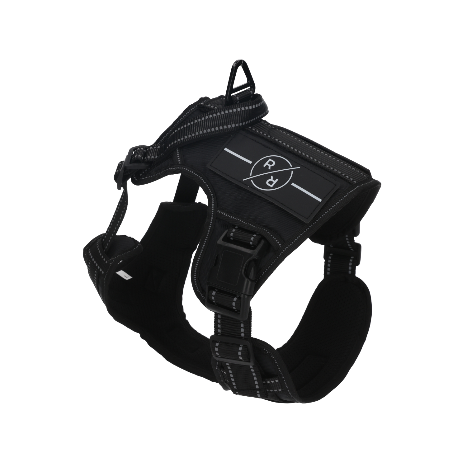 Rufus & Rosie Black Tactical Dog Vest Harness, XXL