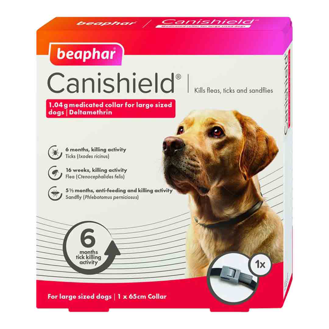 Beaphar Canishield Flea & Tick Collar for Large Dogs