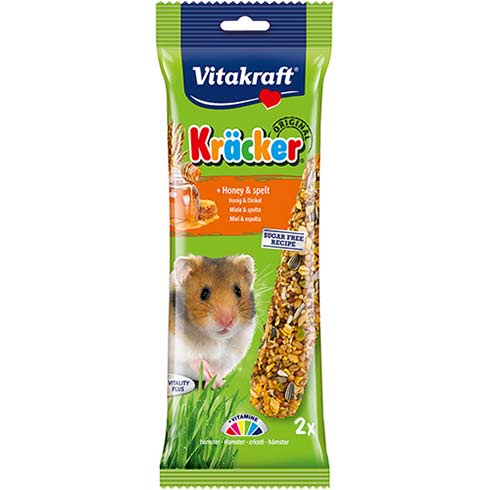Vitakraft Kracker Honey-Spelt,  Hamster treats, 112g