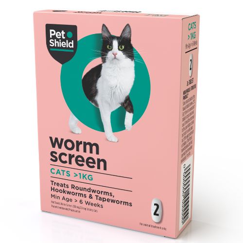 Pet Shield Worm Screen for Cats 2 Tablets