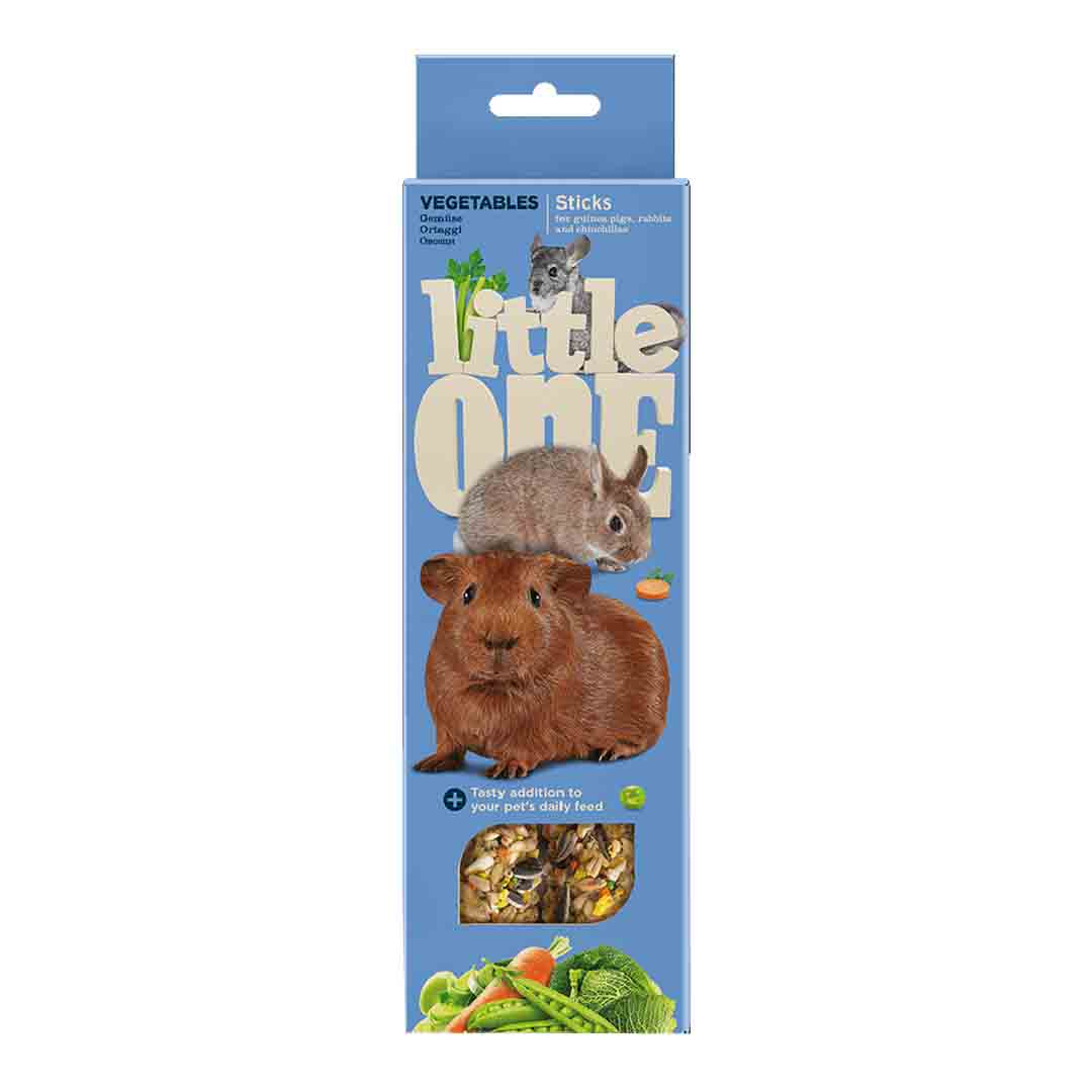 Little One Sticks For Guinea Pigs, Rabbits And Chinchillas With Vegetables 2x60G