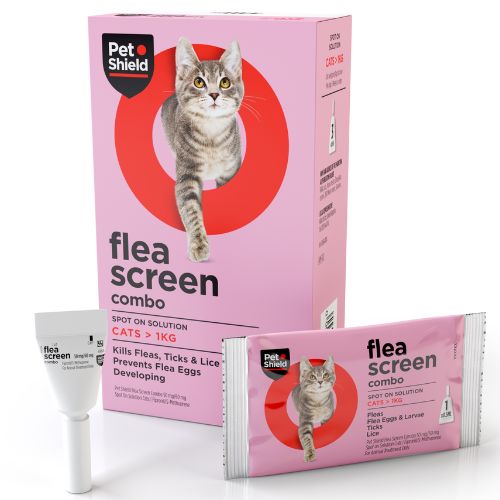 Pet Shield Flea Screen Combo for Cats 1 Pipette