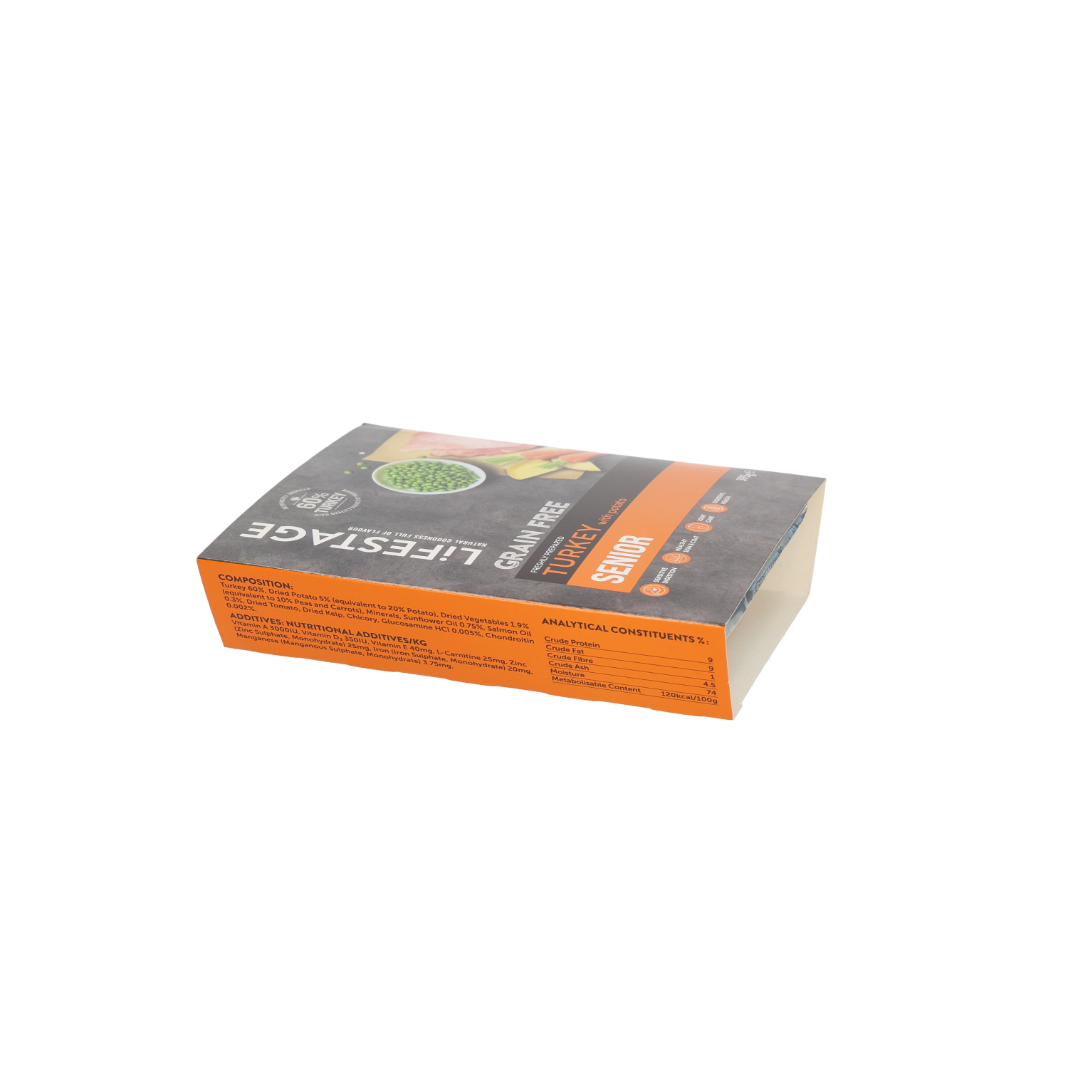 Lifestage Senior Grain Free Turkey And Potato Dog Food 395g