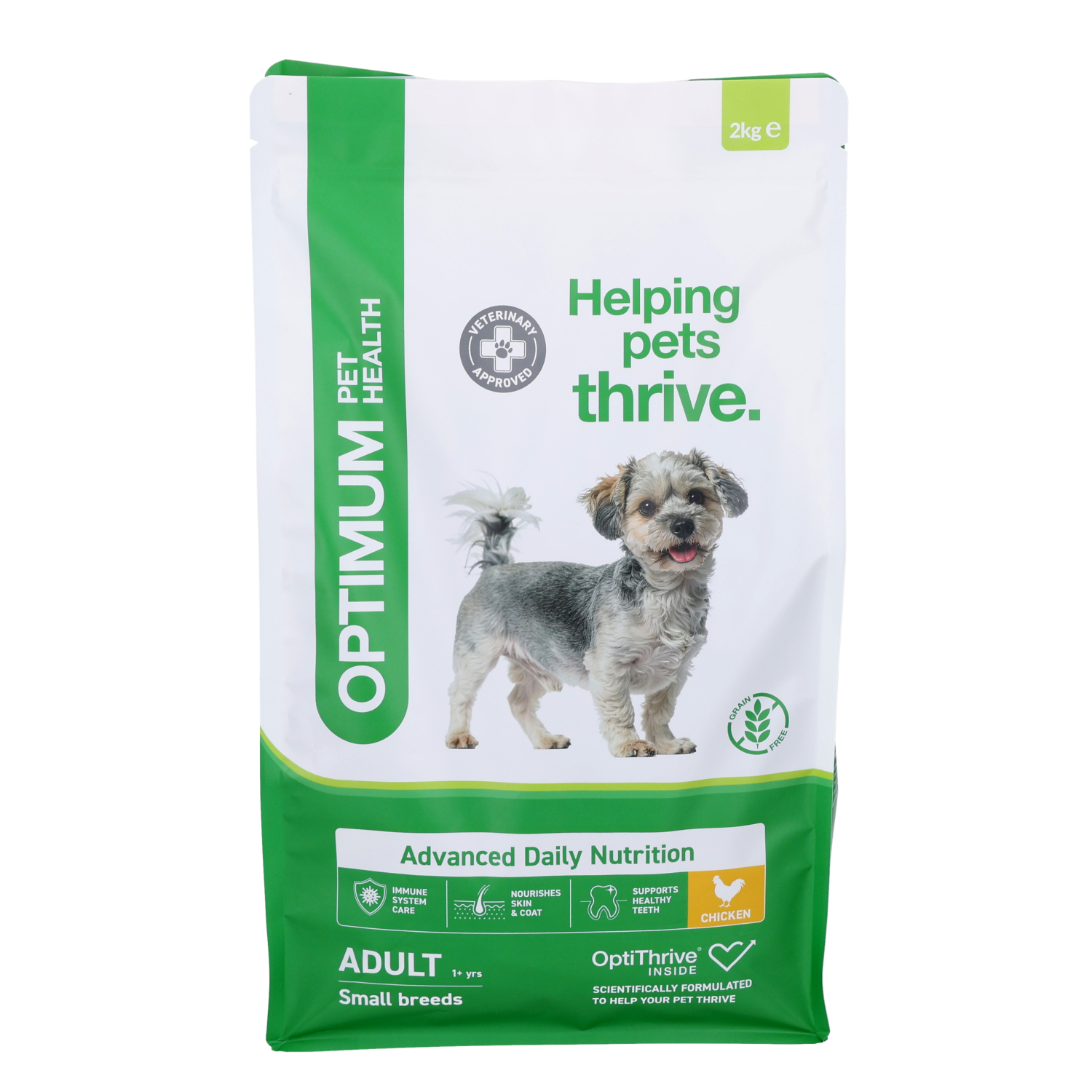 Optimum Pet Health Small Breed Adult Dry Dog Food, 2kg
