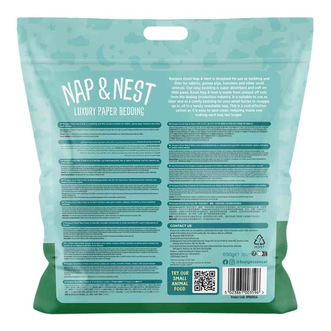 Burgess Excel Nap & Nest Small Animal Bedding 650g