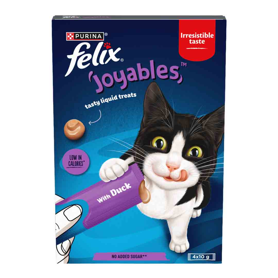 FELIX Joyables Duck Liquid Cat Treats 4x10g