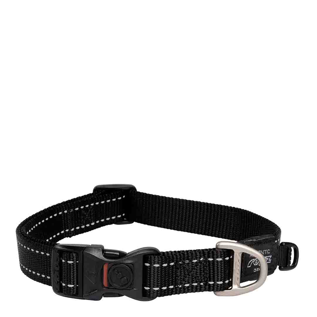 Rogz Black Utility Dog Collar, Large
