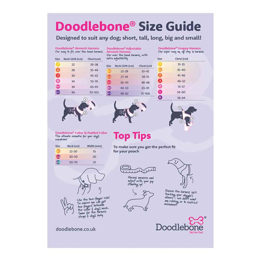 Doodlebone Airmesh Electric Party Dog Harness Size 2