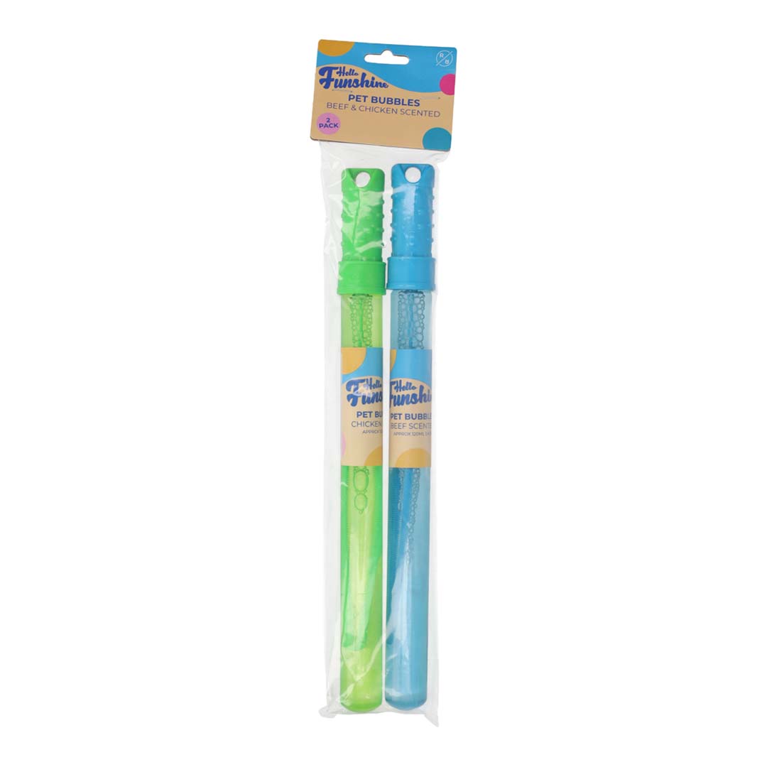 Rufus & Rosie Chicken & Beef Scented Bubble Wand, Dog Toy