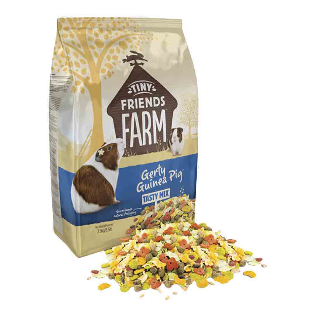 Tiny Friends Farm Gerty Guinea Pig Food, Tasty Mix 2.5kg