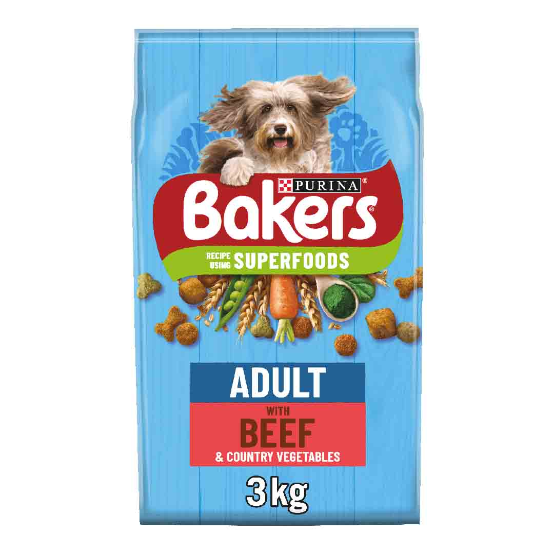 Bakers Adult Dog Food Beef with Country Vegetables 3kg