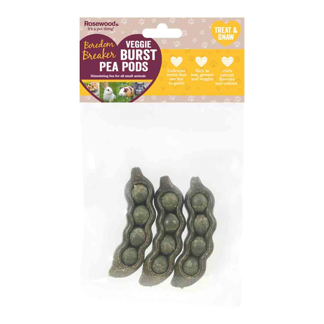 Rosewood Rabbit Treats Veggie Burst Pea Pod