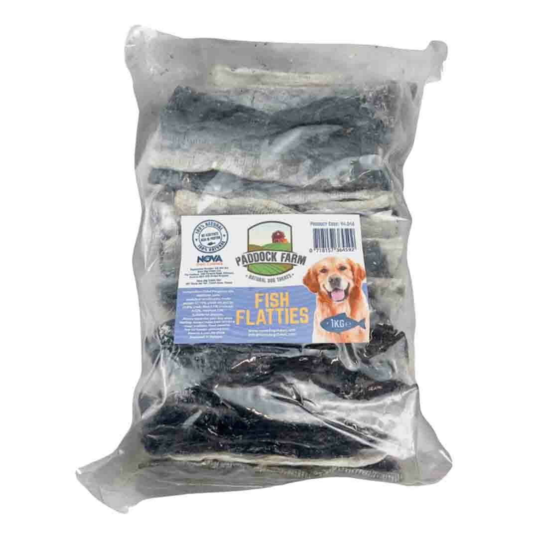 Paddock Farm Fish Flatties Natural Dog Treats, 1kg